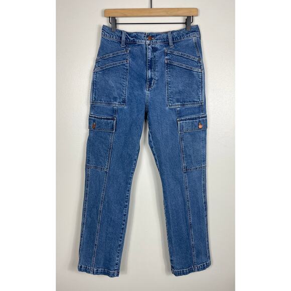 Madewell The '90s Straight Utility Jean in Densmore Wash Size 28 Tomboy Chic Y2K - Picture 6 of 16